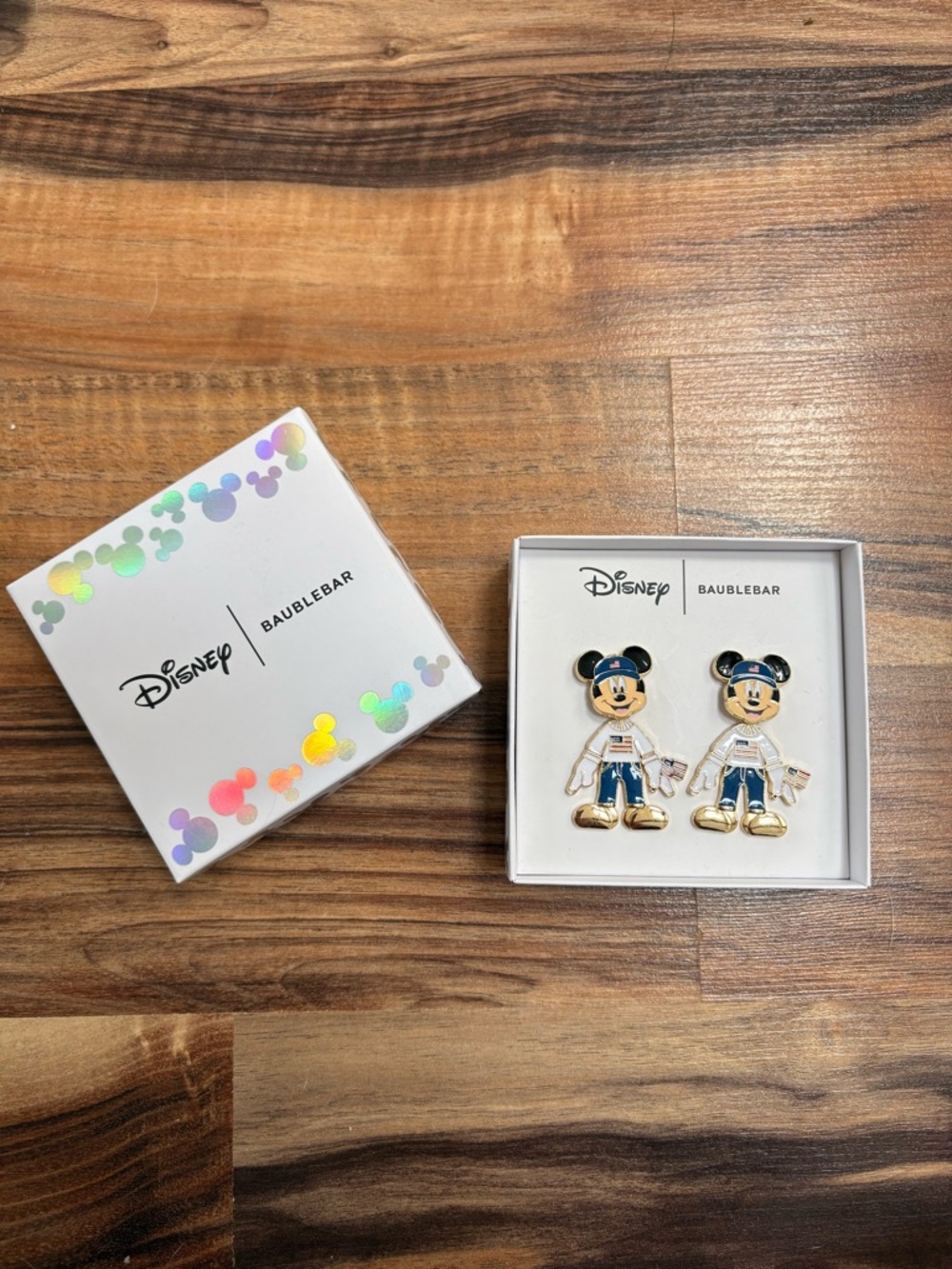 Disney x BaubleBar Mickey Mouse Enamel Earrings USA NEW